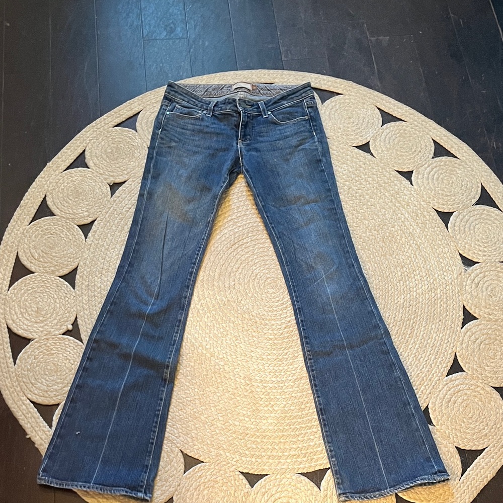PAIGE Dark Blue Flare Jeans